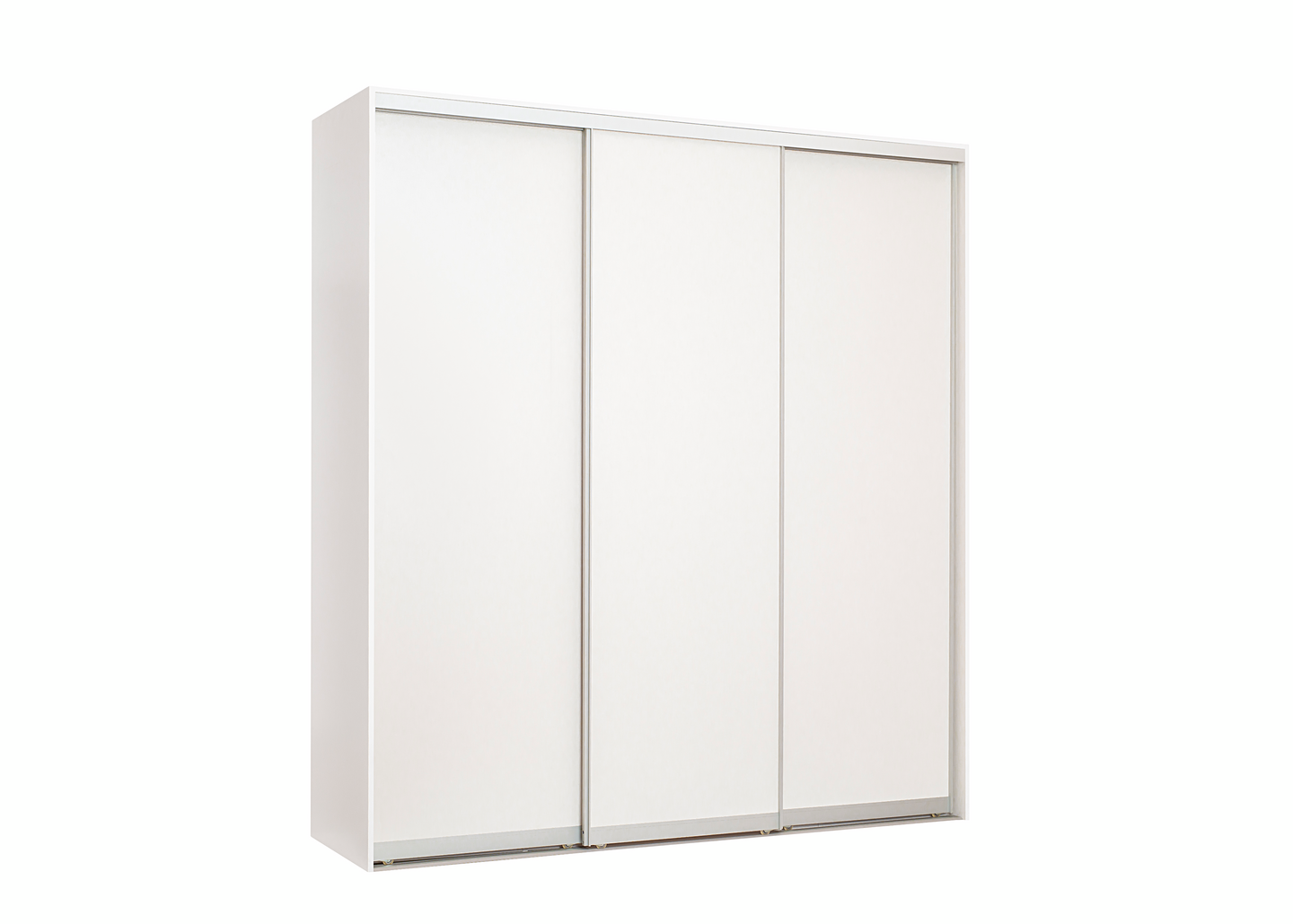 Liukuovikaapisto Cello 2074 valkoiset levyovet