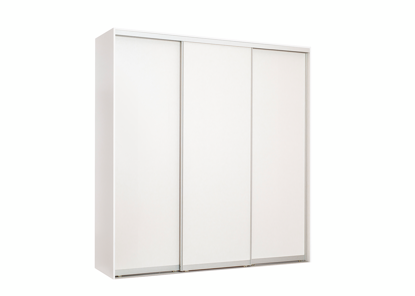 Liukuovikaapisto Cello 2174 valkoiset levyovet