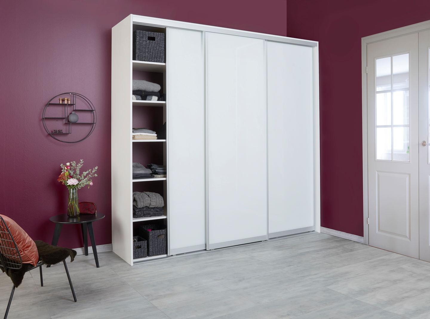 Liukuovikaapisto Cello 2374 peiliovet