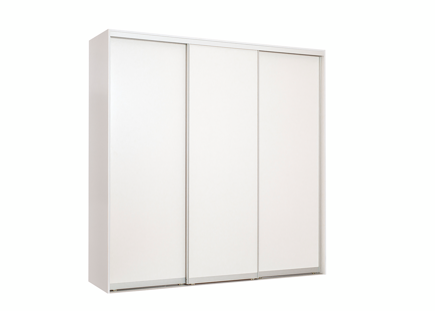 Liukuovikaapisto Cello 2374 valkoiset levyovet