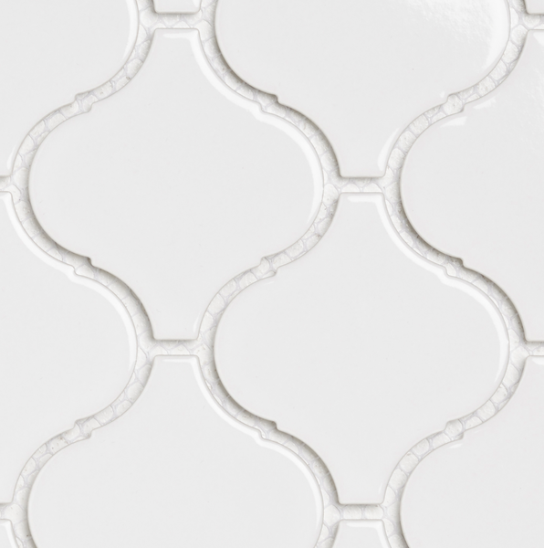 MOSAIK FLAME CELLO 28X24,6 WHITE GLOSSY/ARK, (K)10 ARK/KRT