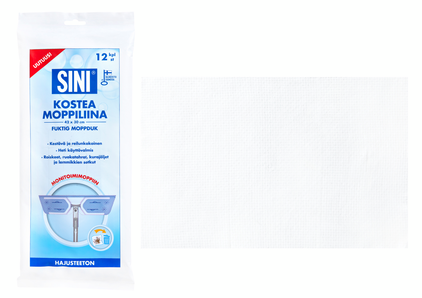 Moppiliina SINI kostea 42x30cm 12kpl