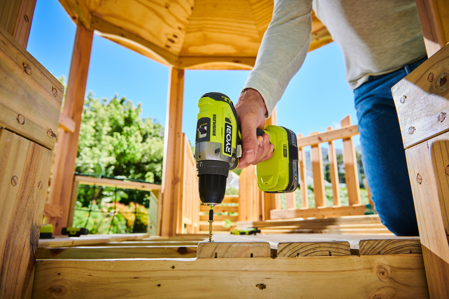 Akkuporakone Ryobi R18DD5-220S 18V ONE+ hiiliharjaton 2x2,0Ah