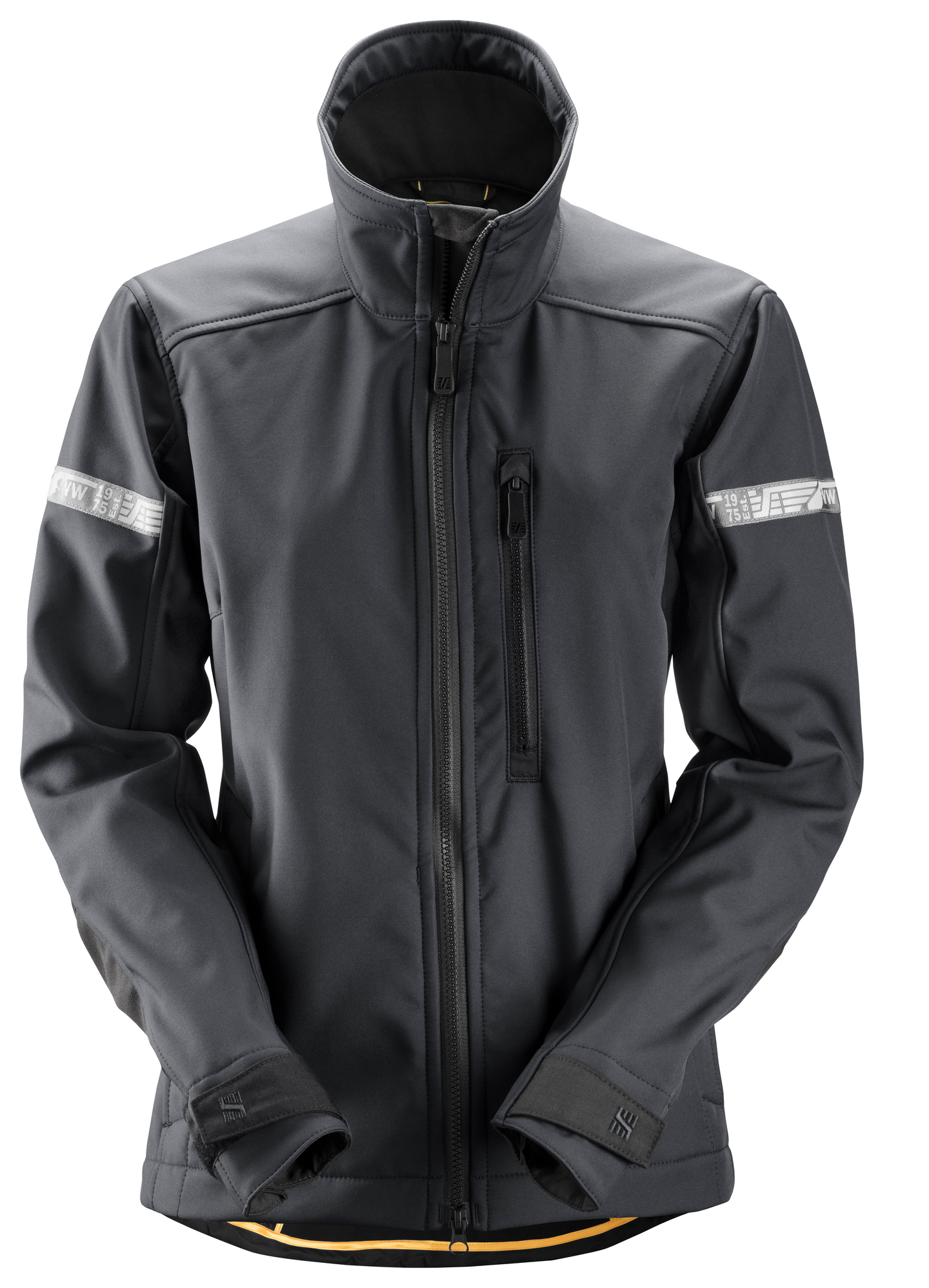 Takki Snickers AllroundWork naisten Softshell 1207 harmaa-musta