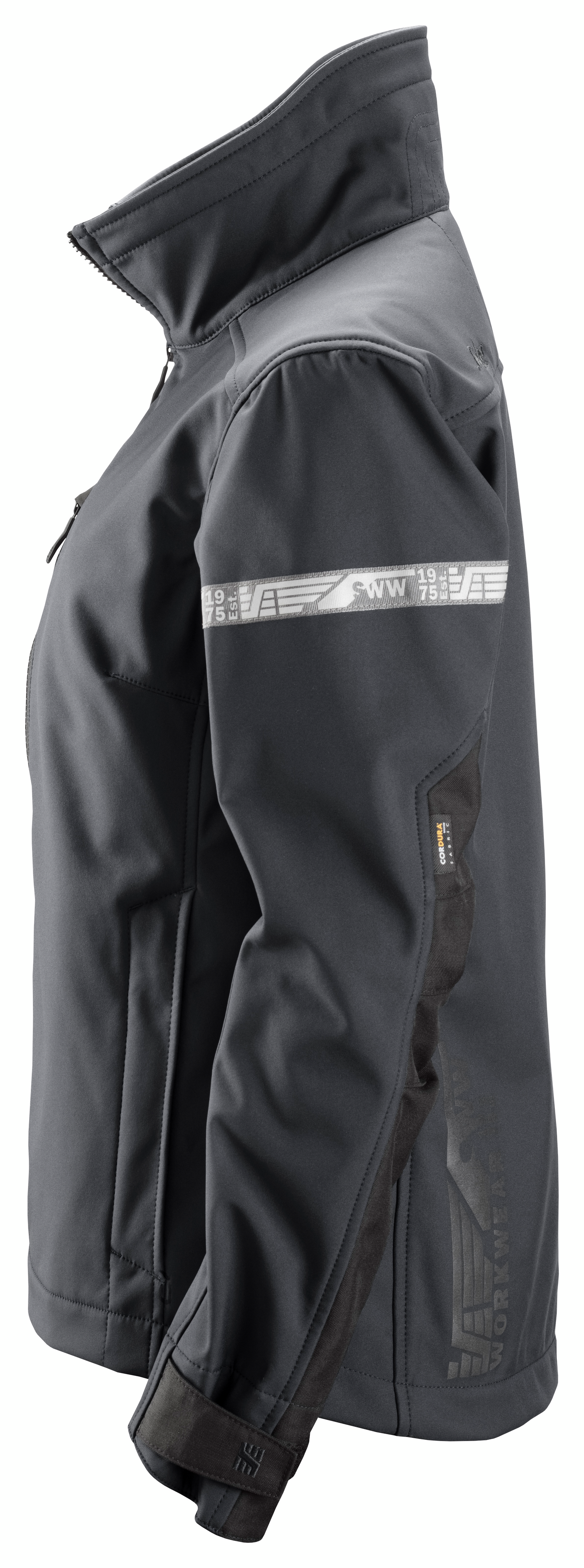 Takki Snickers AllroundWork naisten Softshell 1207 harmaa-musta