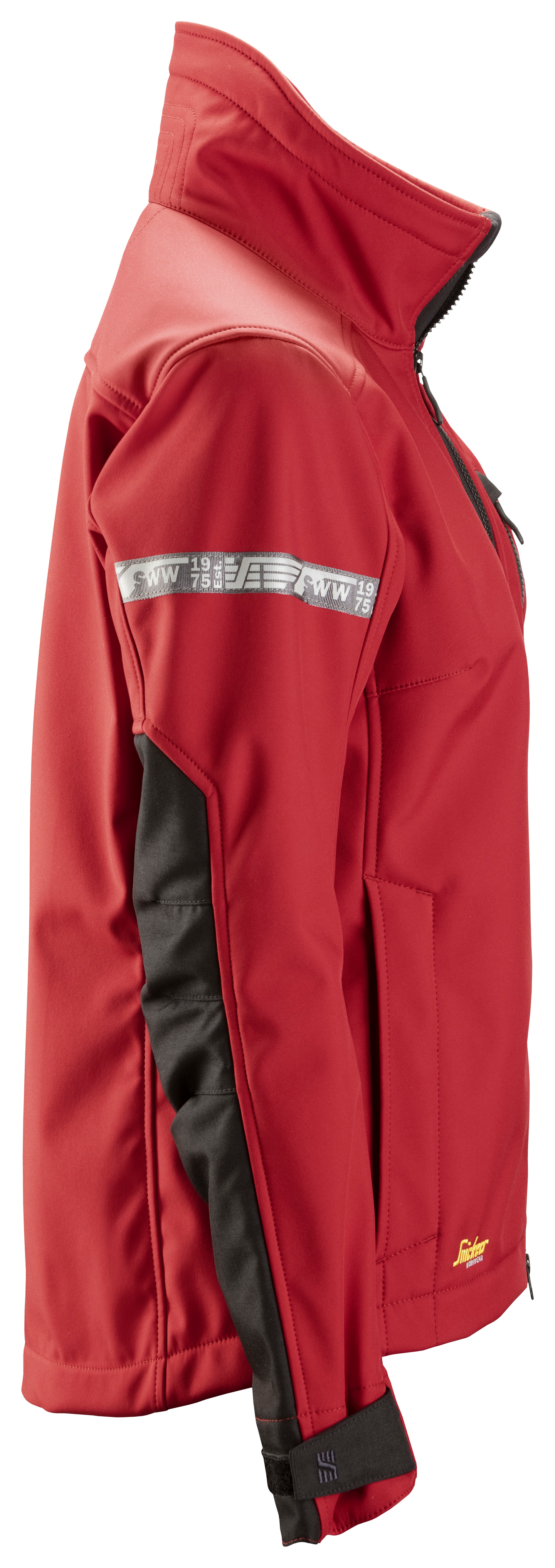 Takki Snickers AllroundWork naisten Softshell 1207 punainen-musta