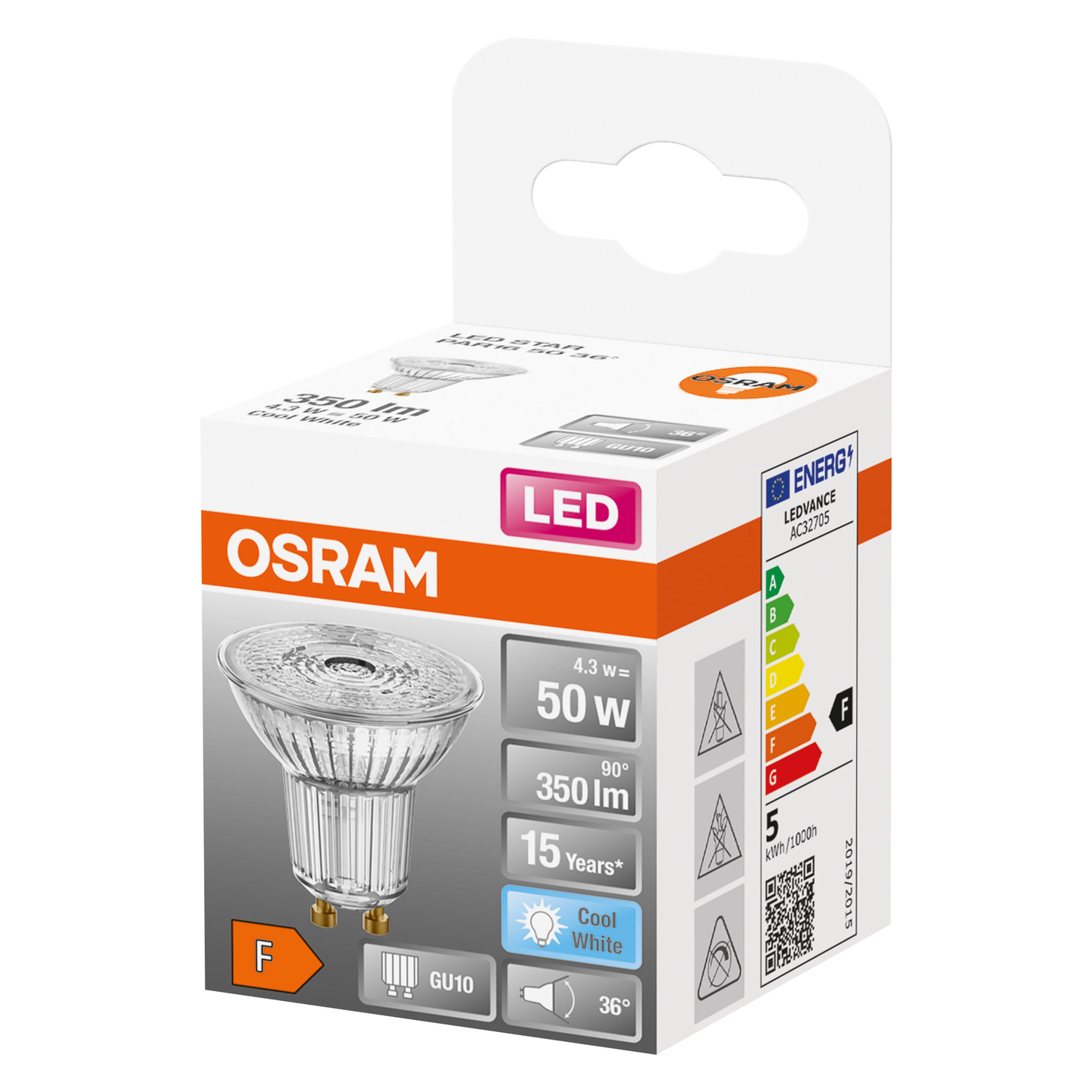 Led-kohdelamppu OSRAM Star 350lm 840 GU10