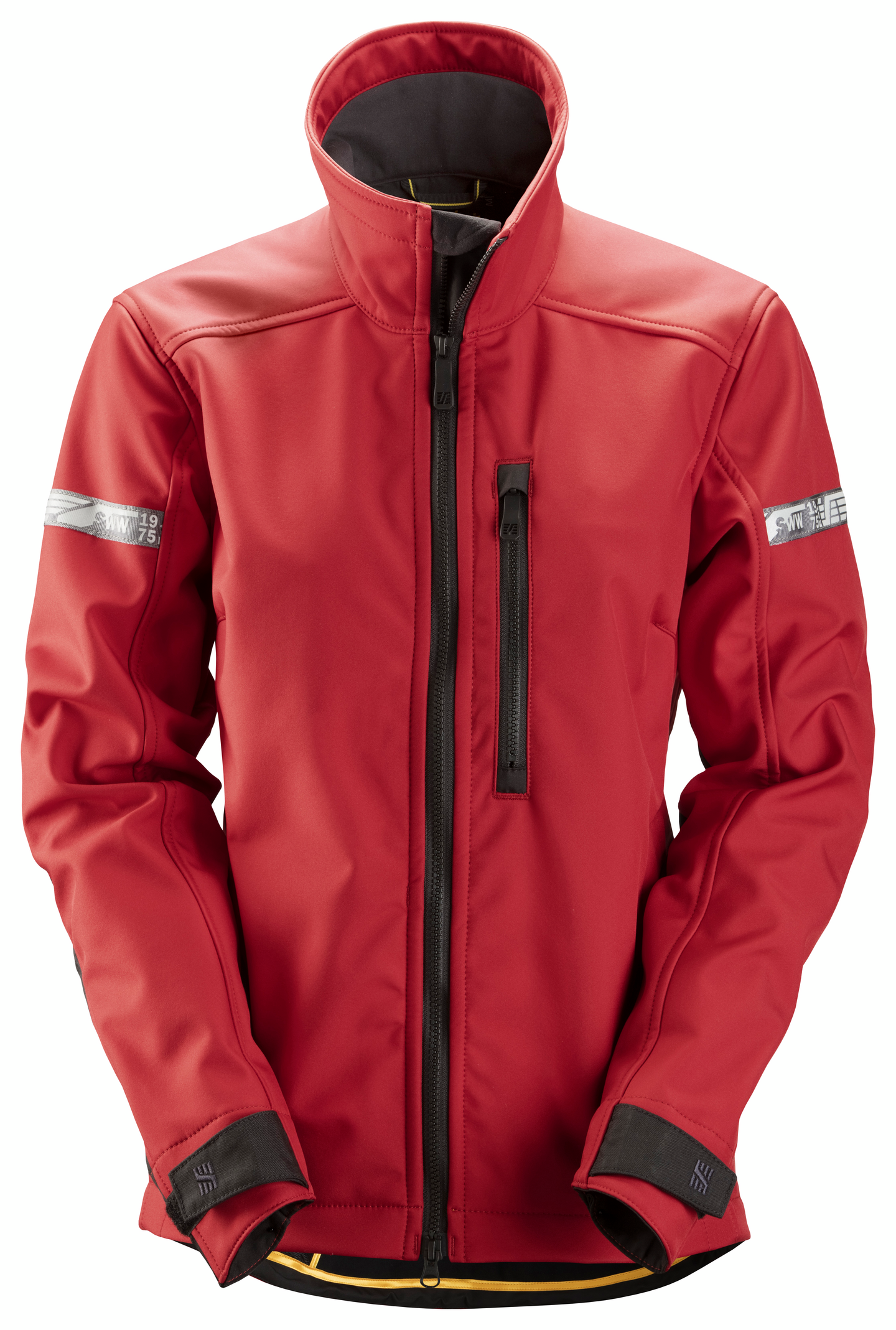 Takki Snickers AllroundWork naisten Softshell 1207 punainen-musta