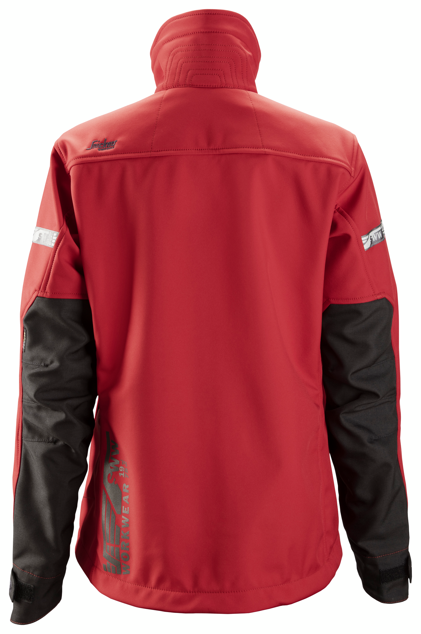 Takki Snickers AllroundWork naisten Softshell 1207 punainen-musta