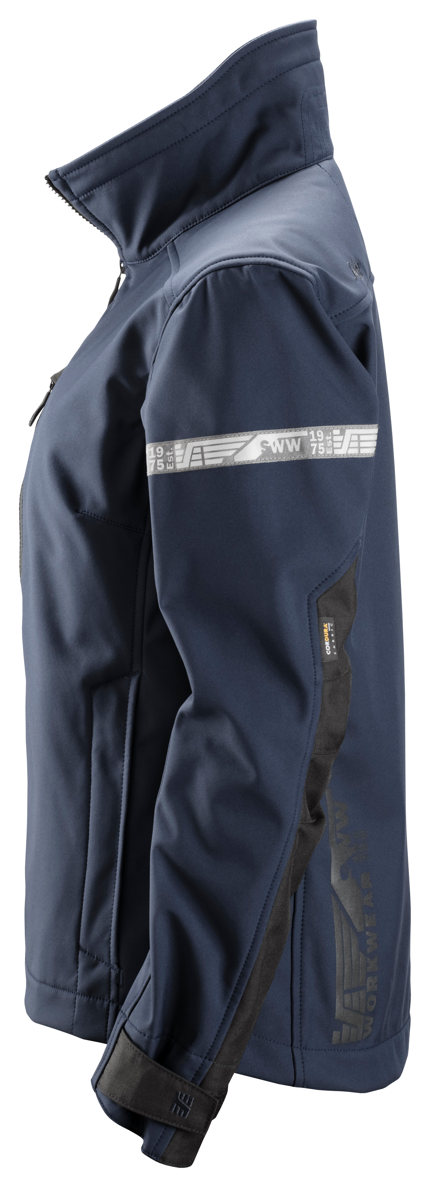 Takki Snickers AllroundWork naisten Softshell 1207 Navy-musta