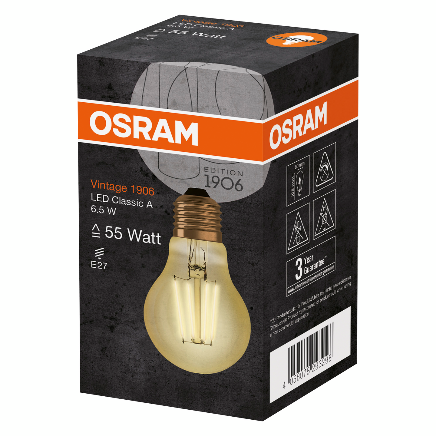 Led-vakiolamppu OSRAM Vintage 1906 E27