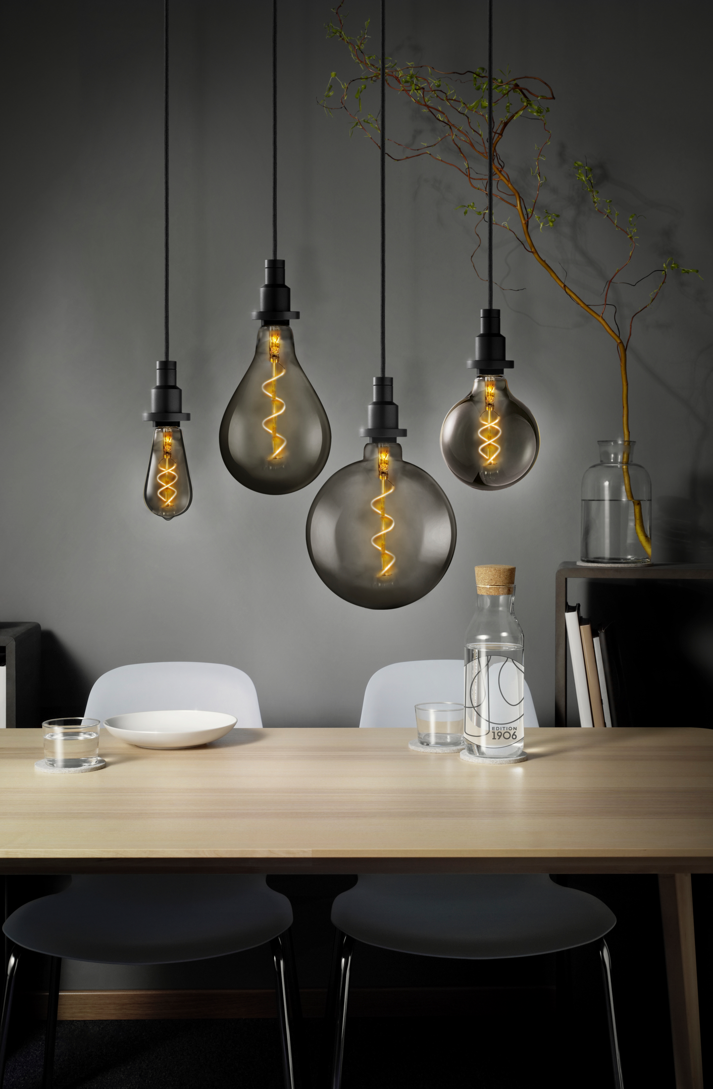 LED OSRAM GLOBE125 15 E27 FIL SMOKE