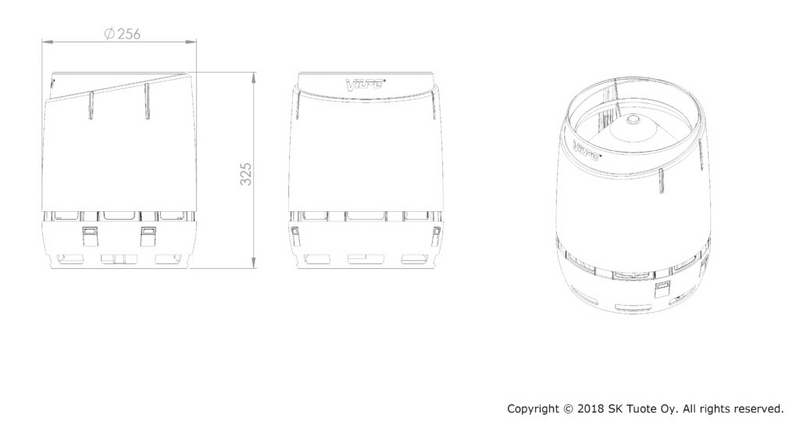Sadehattu VILPE Flow 160 musta