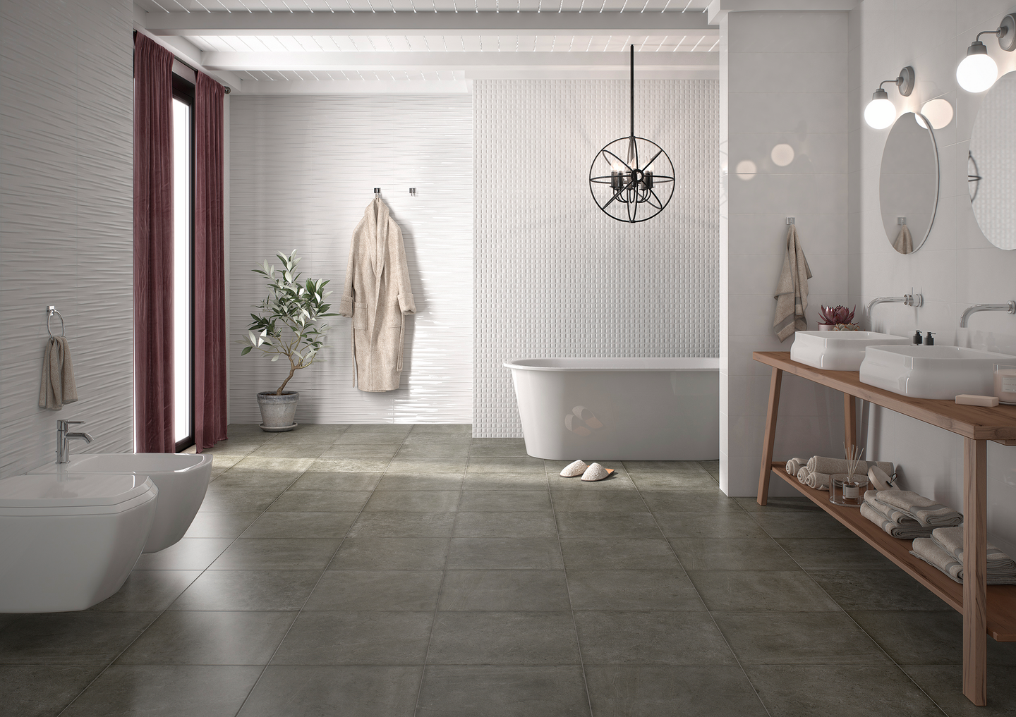 Seinälaatta Cello Aspen 20x60 valkoinen matta 1,56m²