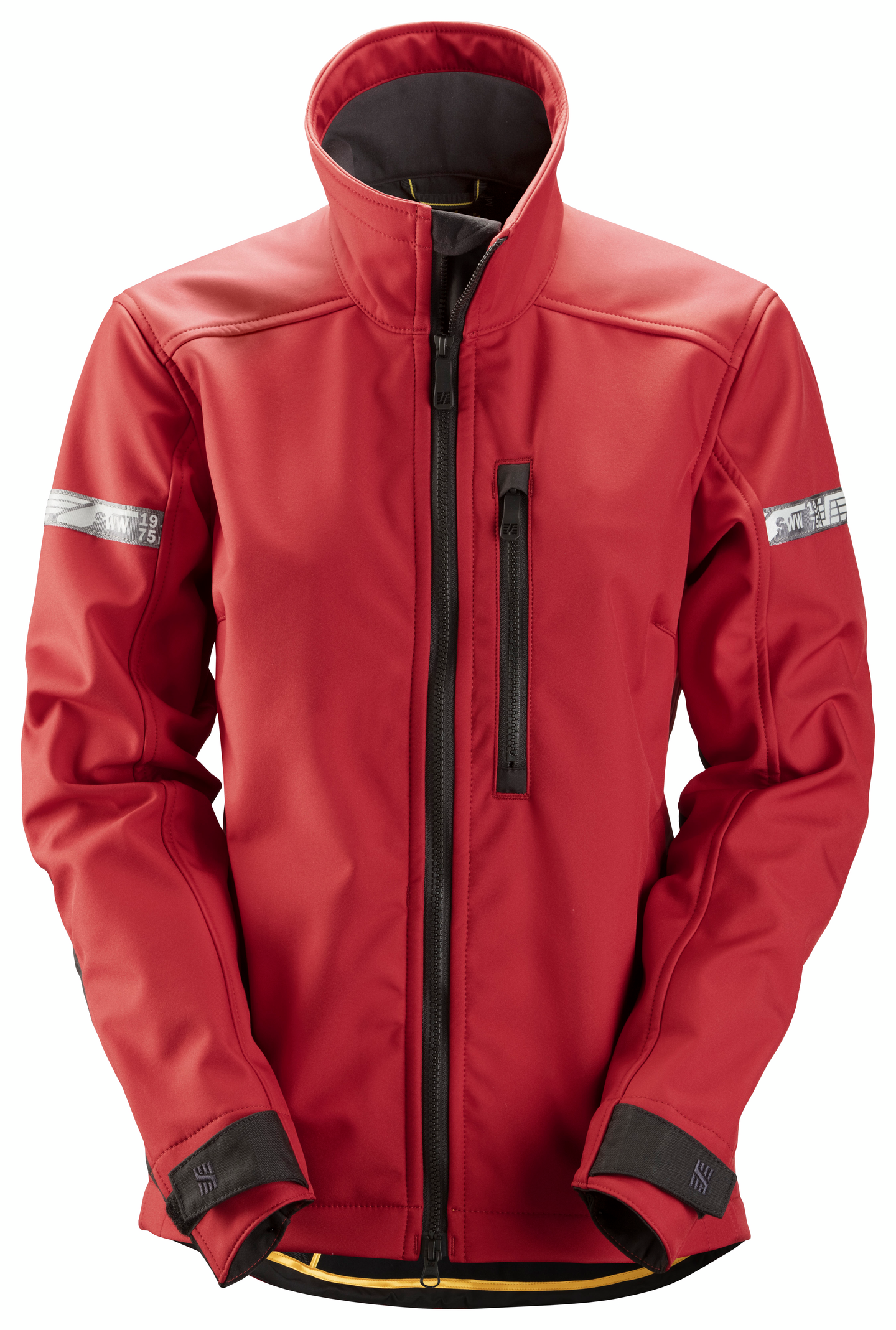 Takki Snickers AllroundWork naisten Softshell 1207 punainen-musta