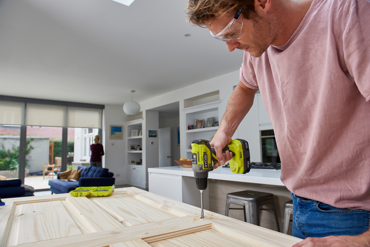 Akkuporakone Ryobi R18DD5-0 18V ONE+ hiiliharjaton runkomalli