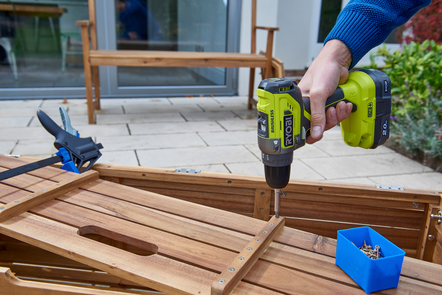 Akkuporakone Ryobi R18DD5-0 18V ONE+ hiiliharjaton runkomalli