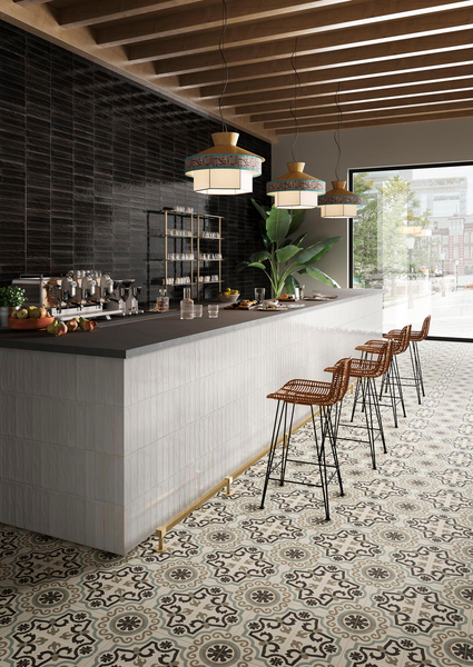 Seinä-/lattialaatta Cello Lume 6x24 valkoinen Lux 0,52m²