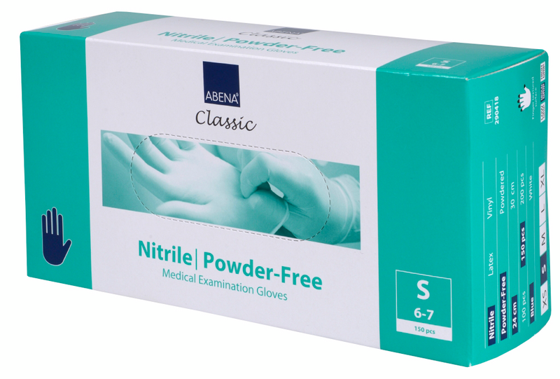 Kertakäyttökäsineet Abena 290420 Classic sininen nitriili 150kpl