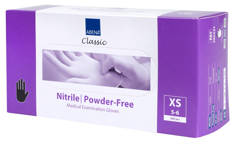 Kertakäyttökäsineet Abena Classic musta nitriili