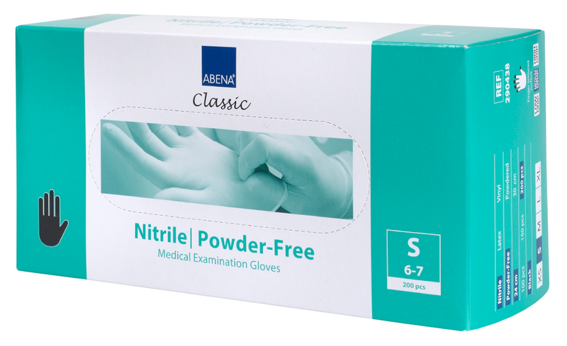 Kertakäyttökäsineet Abena Classic musta nitriili
