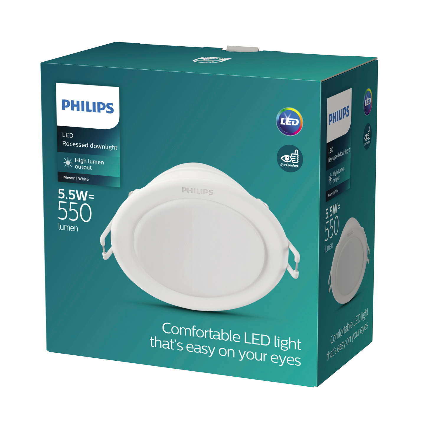 Kohdevalaisin Philips Meson 6W 40K upotettava valkoinen