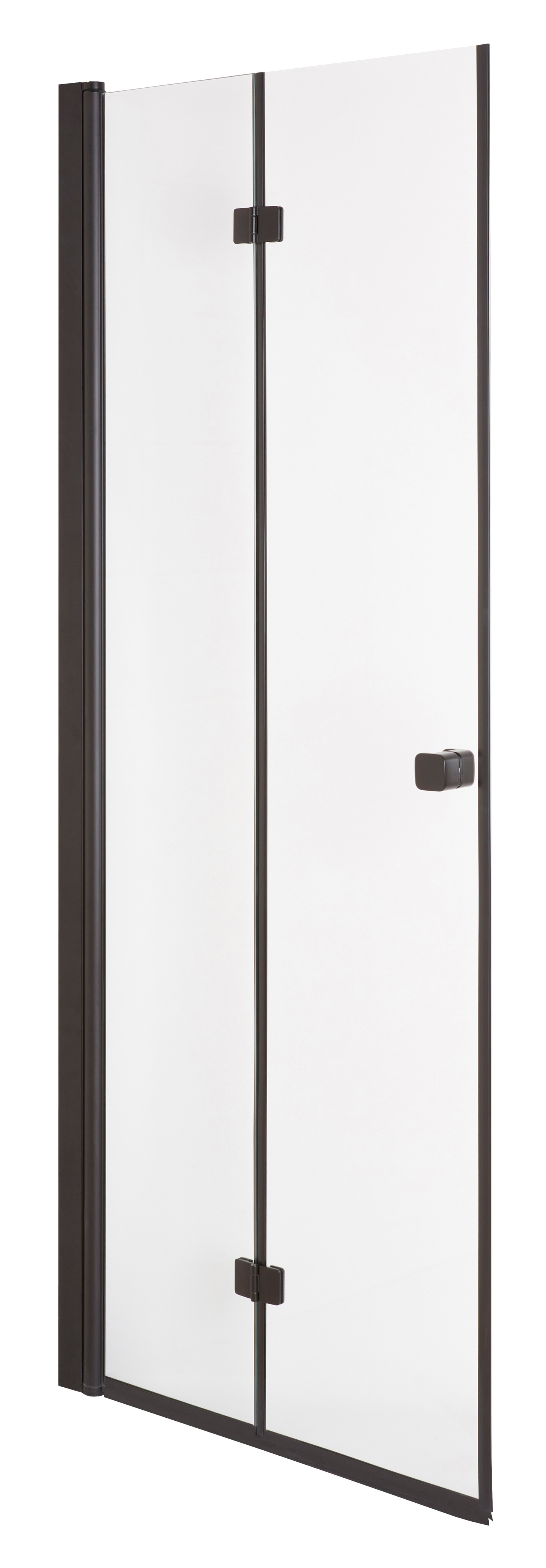 Suihkuseinä Cello Black 70x195cm taittuva kääntyvä musta