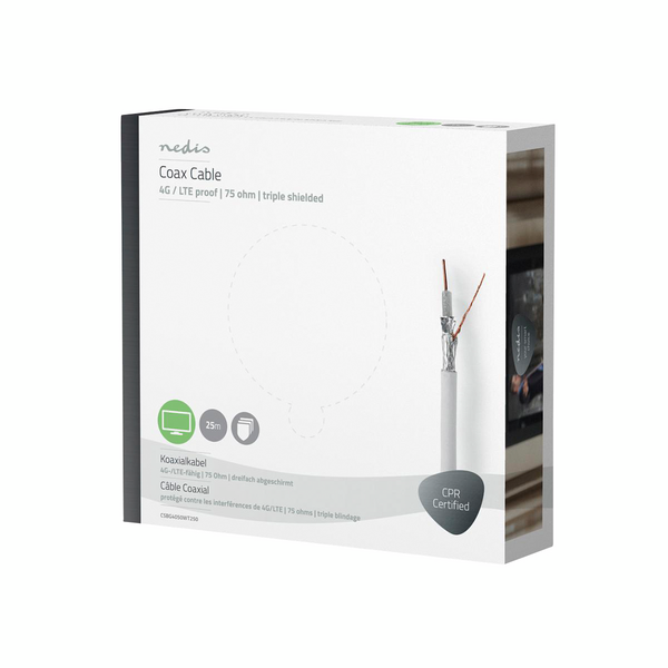 Antennikaapelikela Nedis 25m LTE suojattu