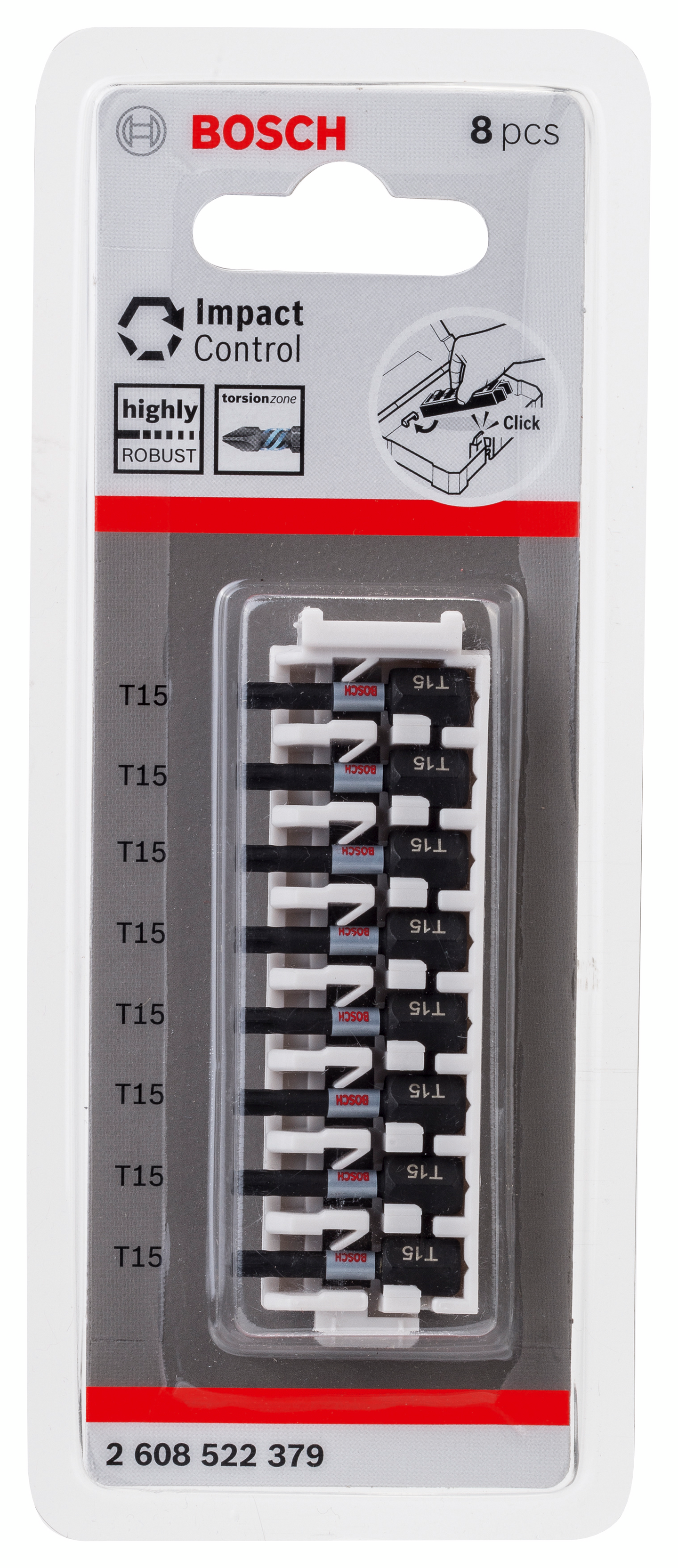 BITS BOSCH IMPACT T15 25MM 8ST