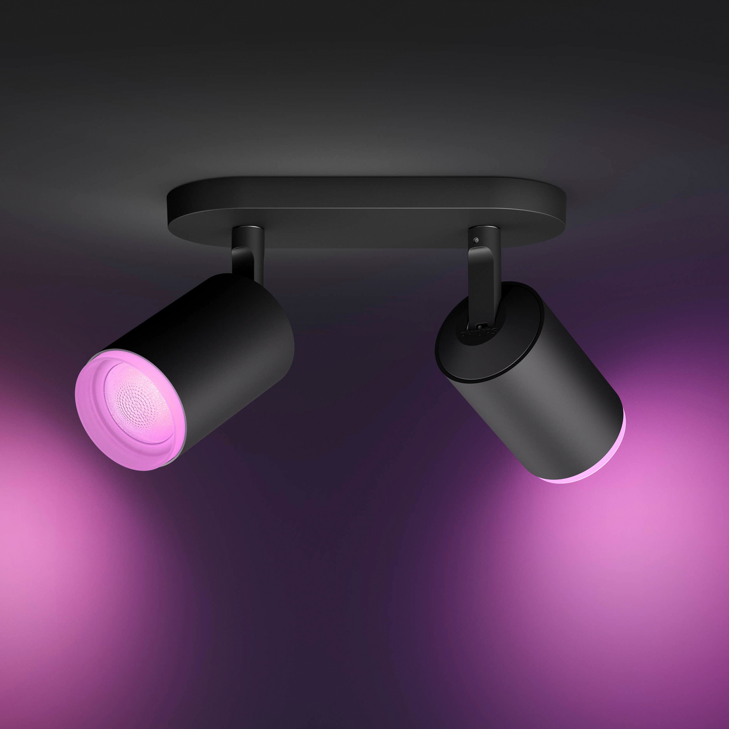 Kohdevalaisin Philips Hue Fugato 2-osainen 700lm musta