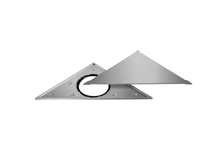 Kulmakaivo Vieser corner 376x376x526mm kansi ja kehys rst