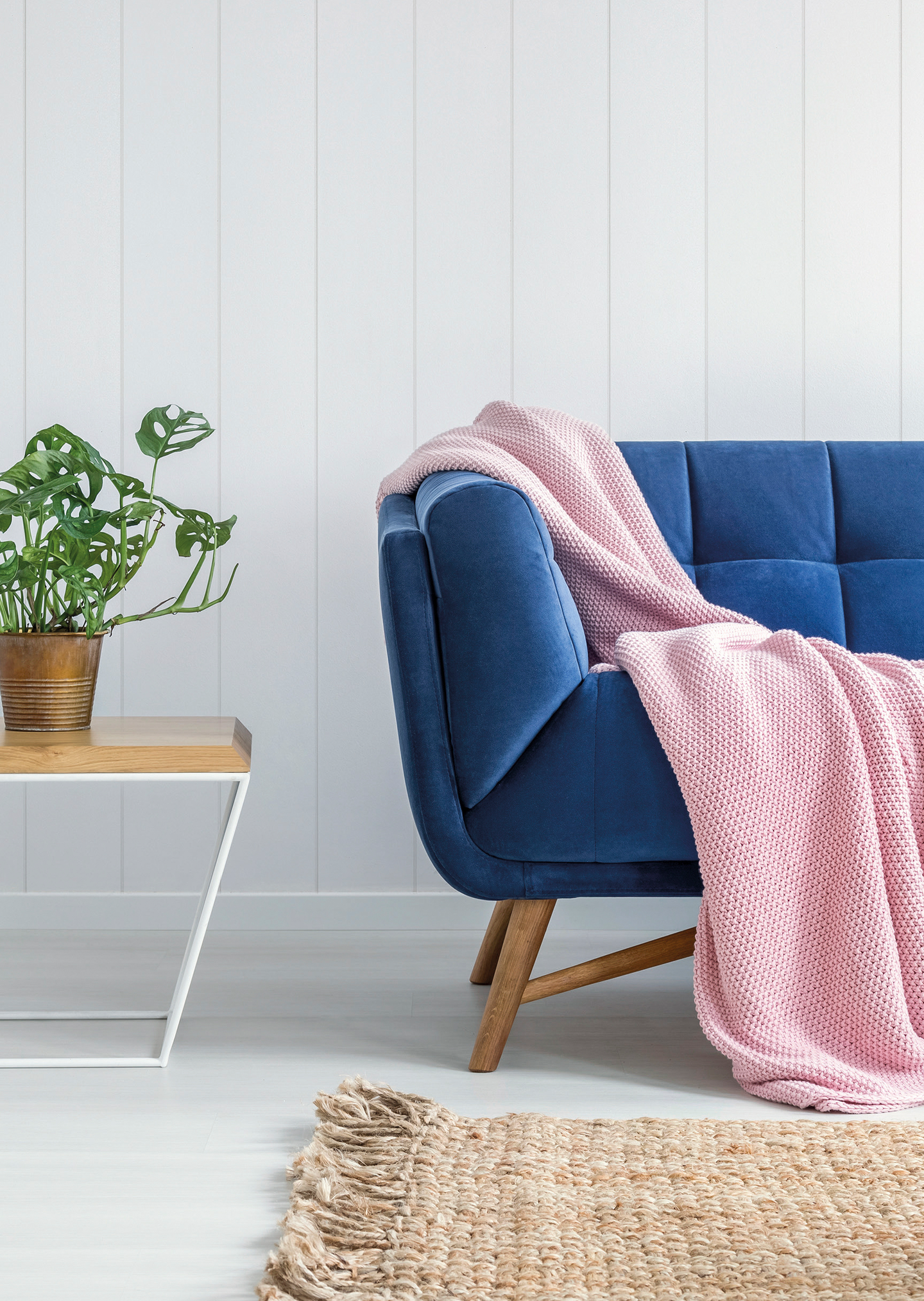 Sisustuspaneeli Cello 12x120x2370 STS 4 mänty valkoinen päätypontattu 1,26m²