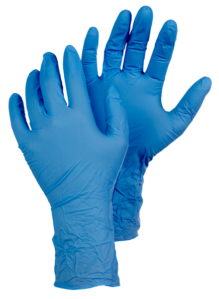 Kertakäyttökäsineet TEGERA 84501 nitriili puuteriton 100kpl