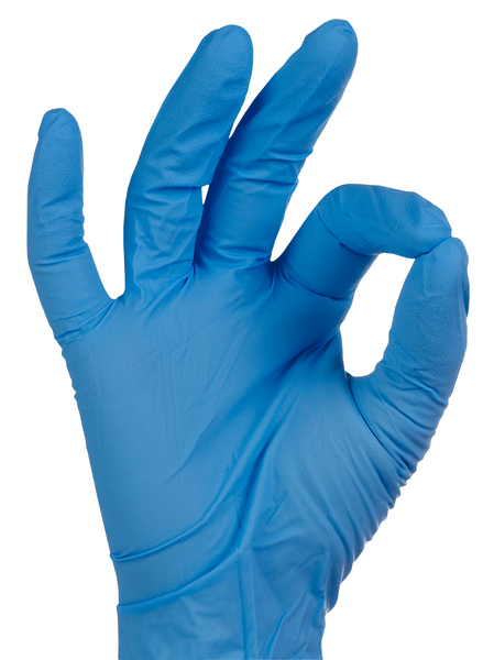 Kertakäyttökäsineet TEGERA 84501 nitriili puuteriton 100kpl