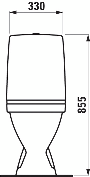 Wc-istuin Cello Lianna piilo S Rimless 2-toiminen huuhtelu + kansi