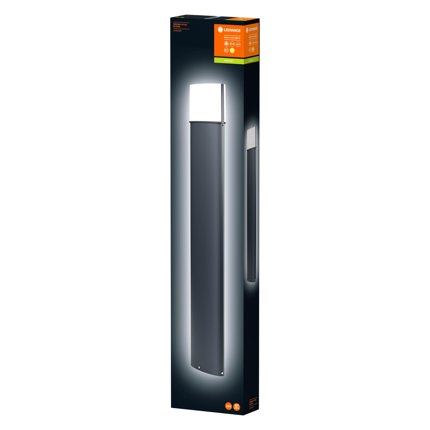 Ulkovalaisin LEDVANCE Endura Style Ellipse 900mm 890lm harmaa