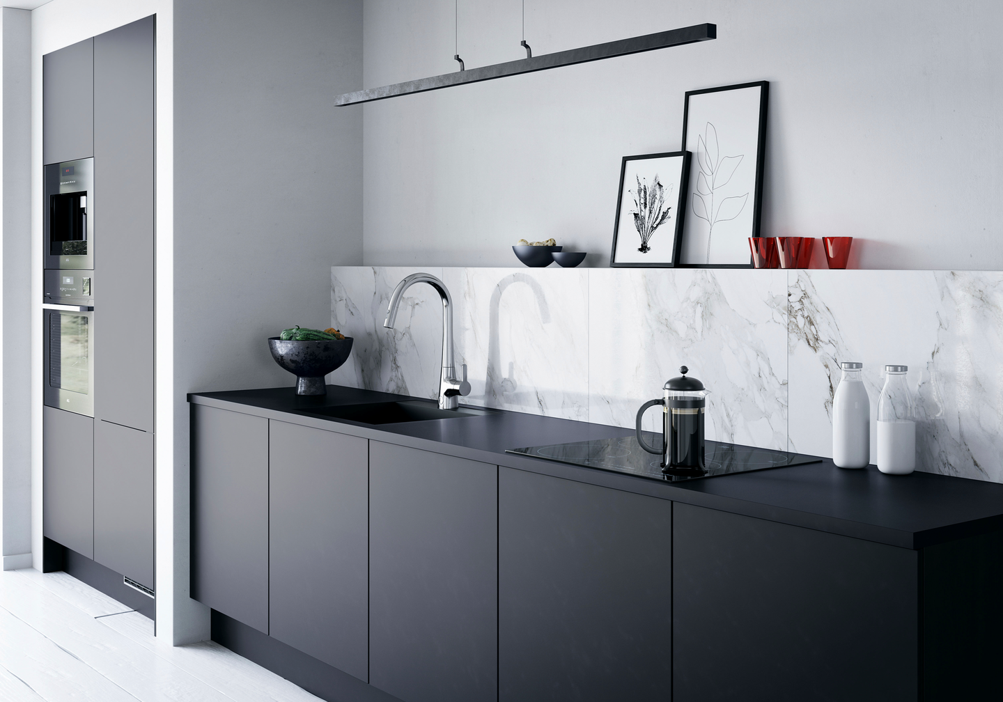 Keittiöhana Oras 3031F Inspera ulosvedettävä juoksuputki pesukoneventtiili