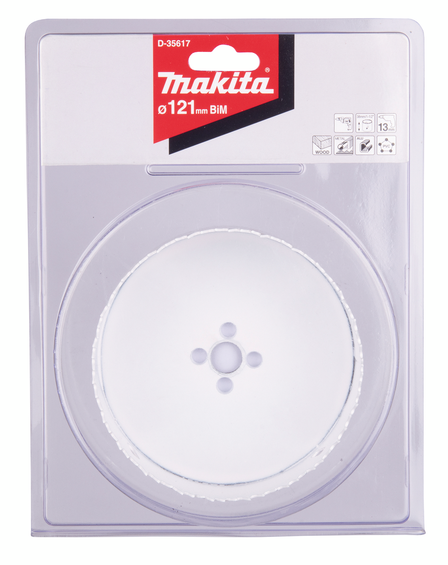 Reikäsahanterä Makita 121mm bimetalli