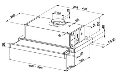 Liesituuletin Cello Artemis 500360W/I 60cm