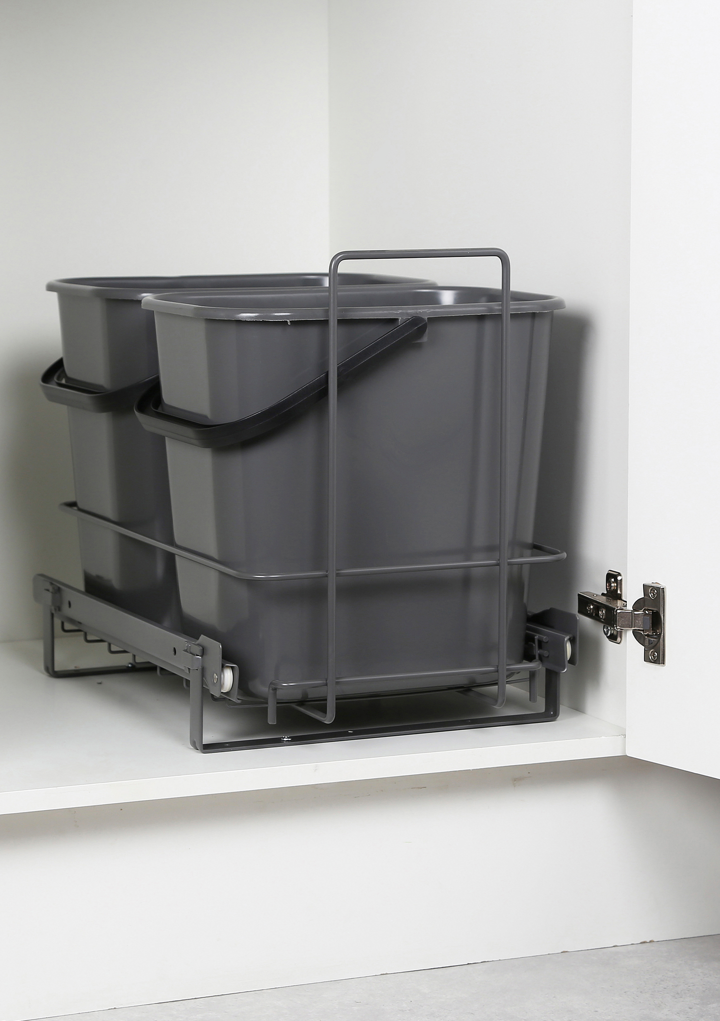 Jätevaunu 2 sankoa LM 65/2 antrasiitti