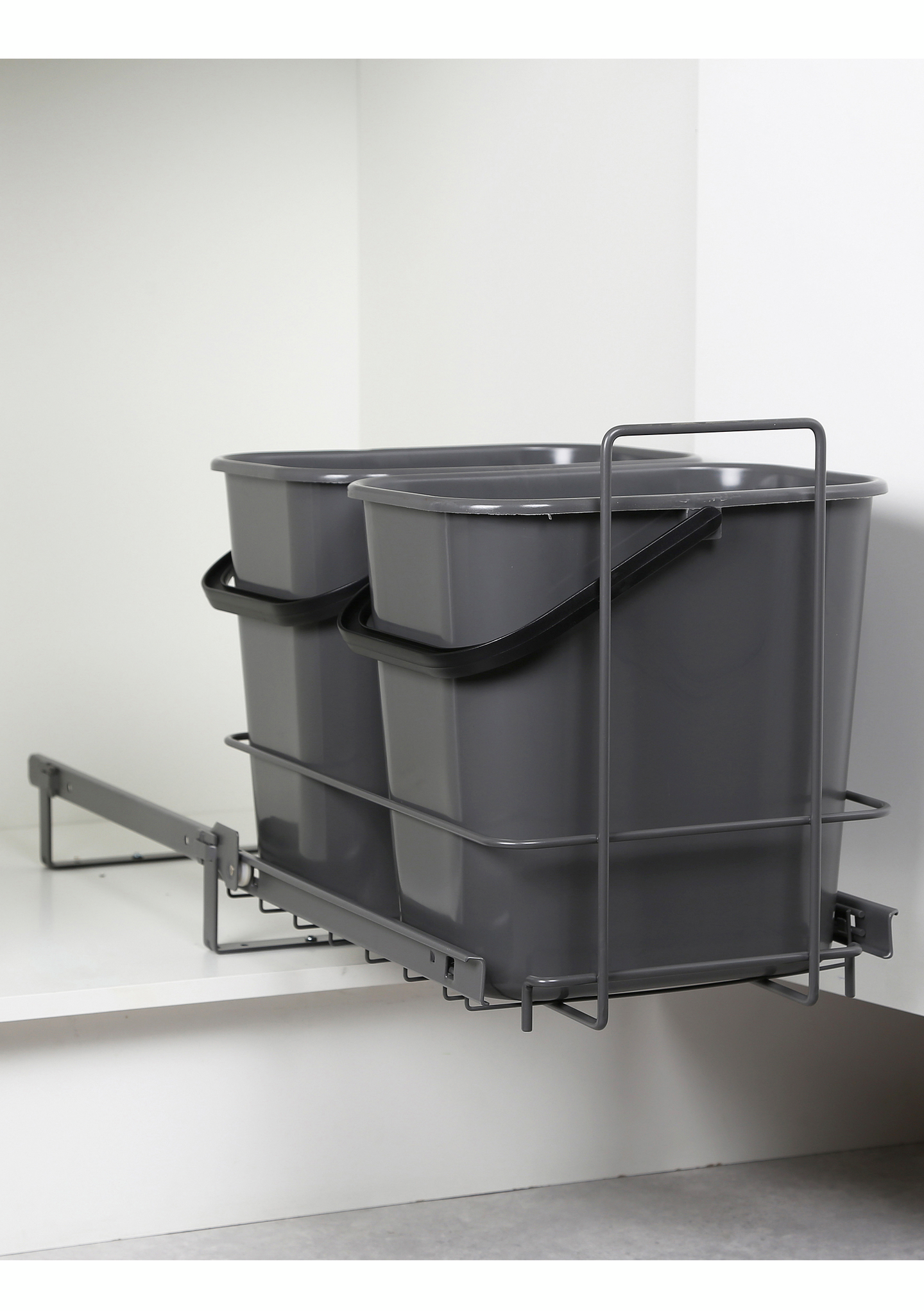 Jätevaunu 2 sankoa LM 65/2 antrasiitti