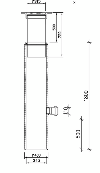 Sadevesikaivopaketti 400/315