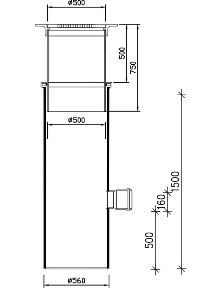 Sadevesikaivopaketti 560/500