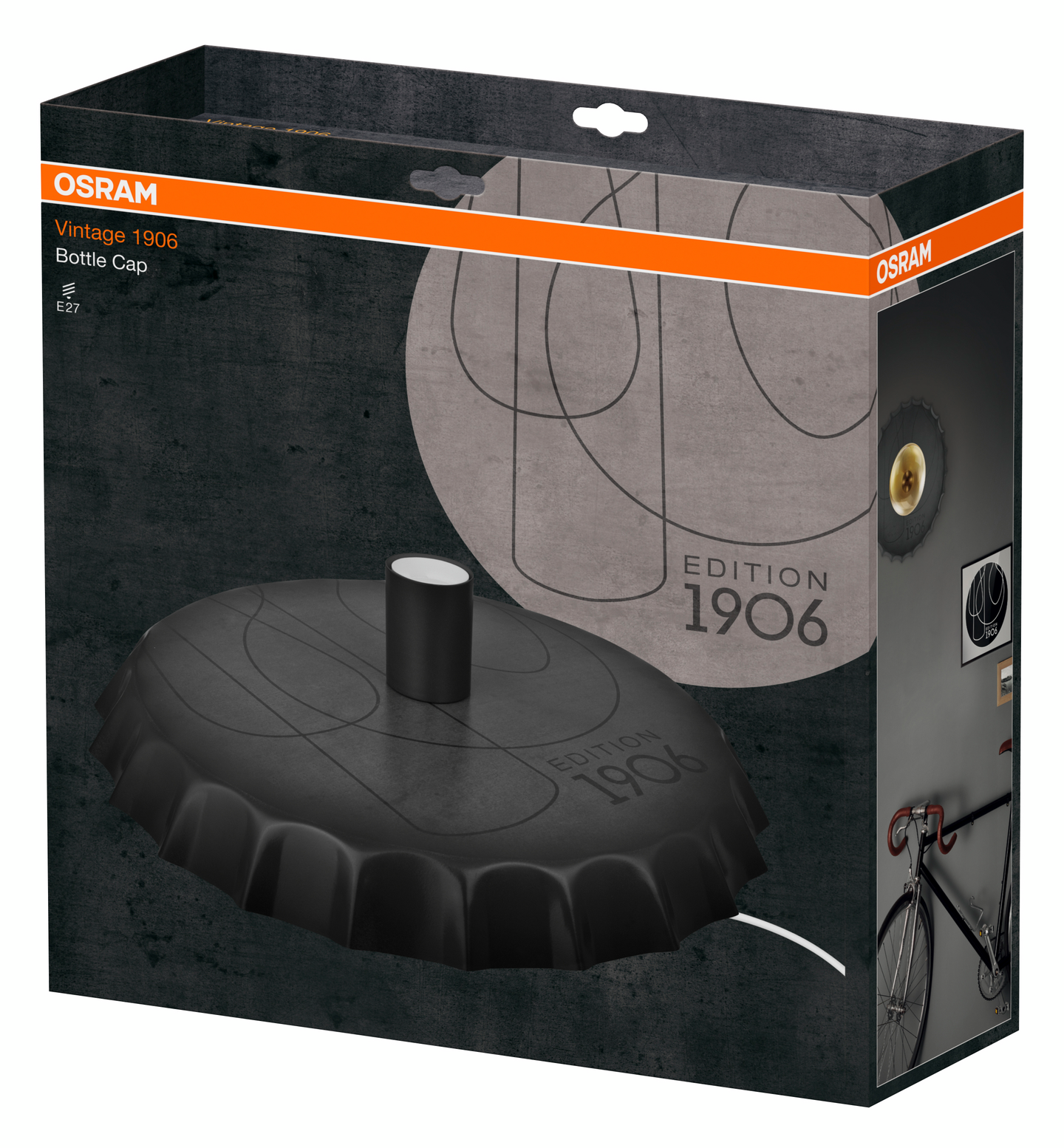 Seinävalaisin Osram Vintage 1906 Bottle Cap 4x1 E27