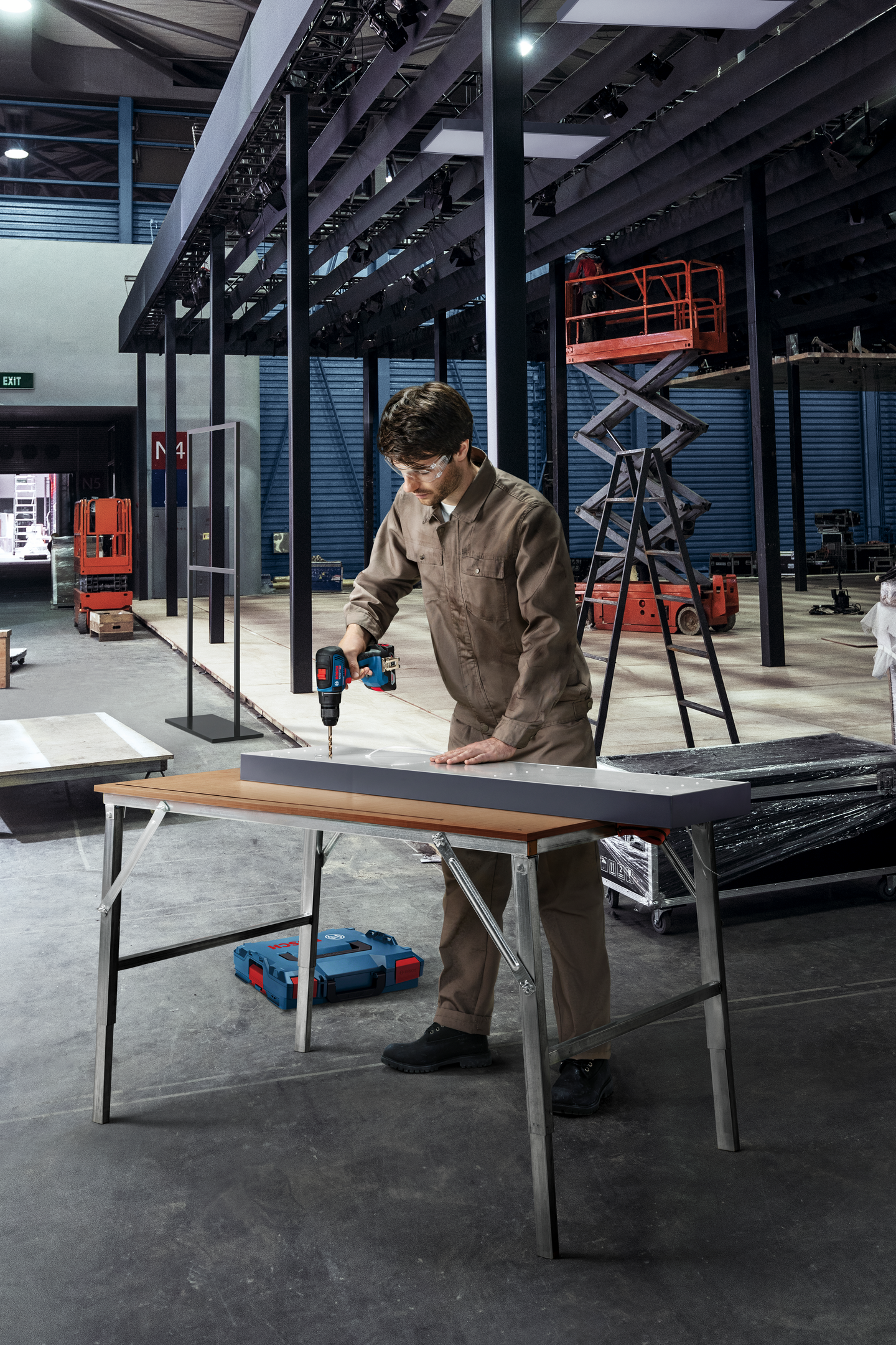 Akkuporakone Bosch GSR 18V-55 Solo L-Boxx