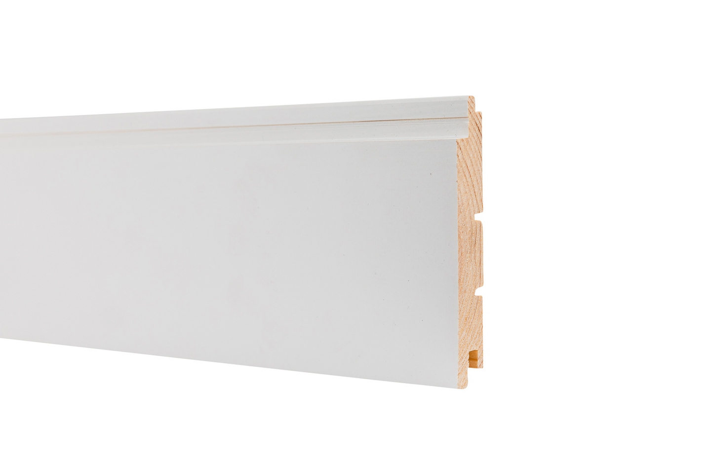 Sisustuspaneeli Cello 15x120x2370 STS3 PP puhtaanvalkoinen 1,56m²