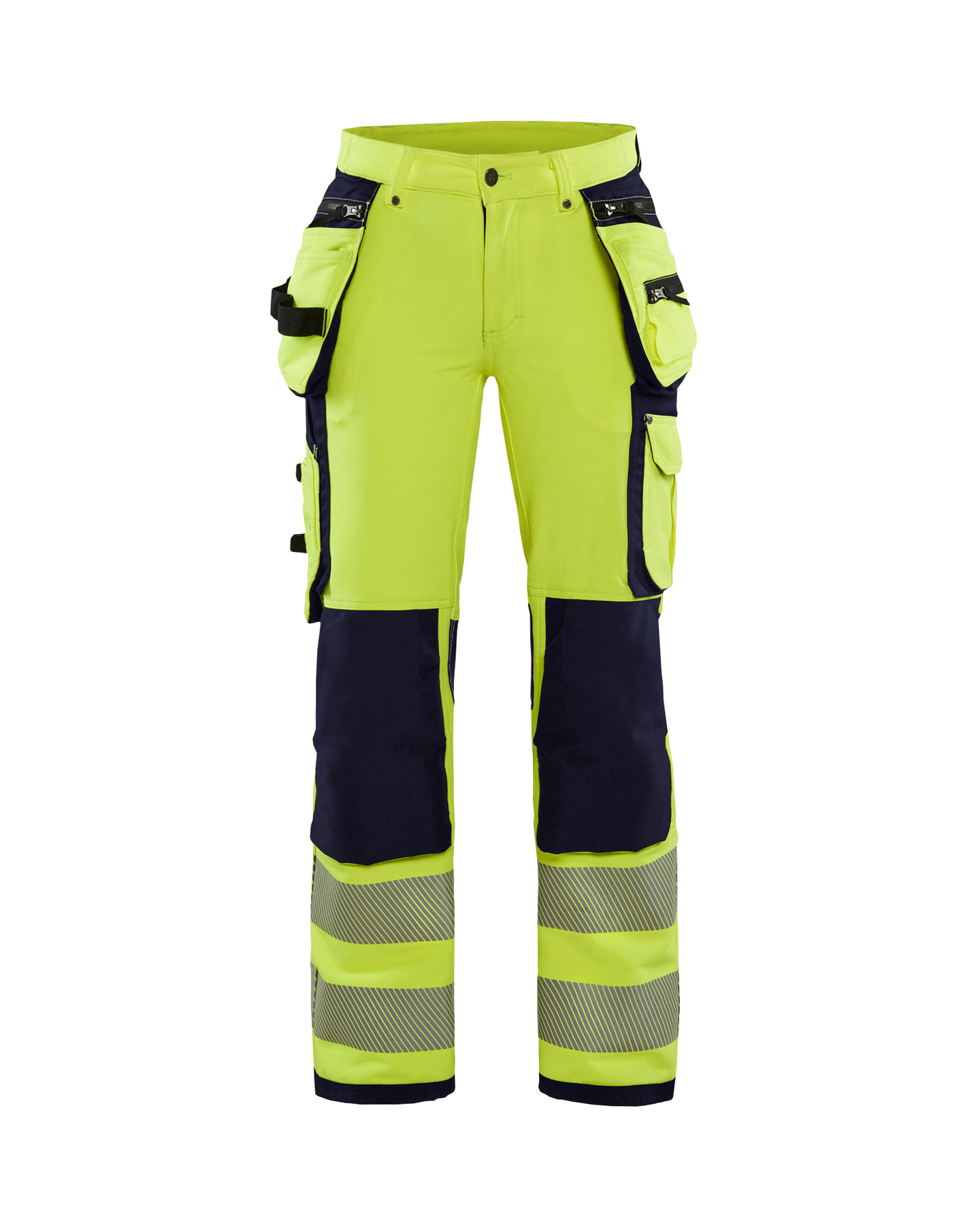 Naisten housut Blåkläder 719716423389 keltainen/sininen