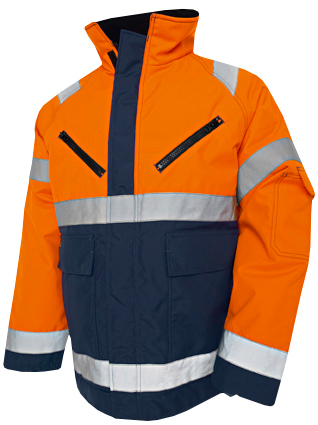 Talvitakki Blåkläder Hi-Vis 482719775389 oranssi-mariininsininen