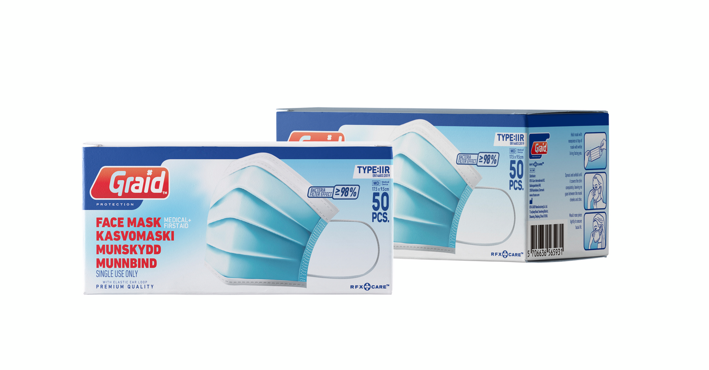 Kasvomaski Graid 50kpl