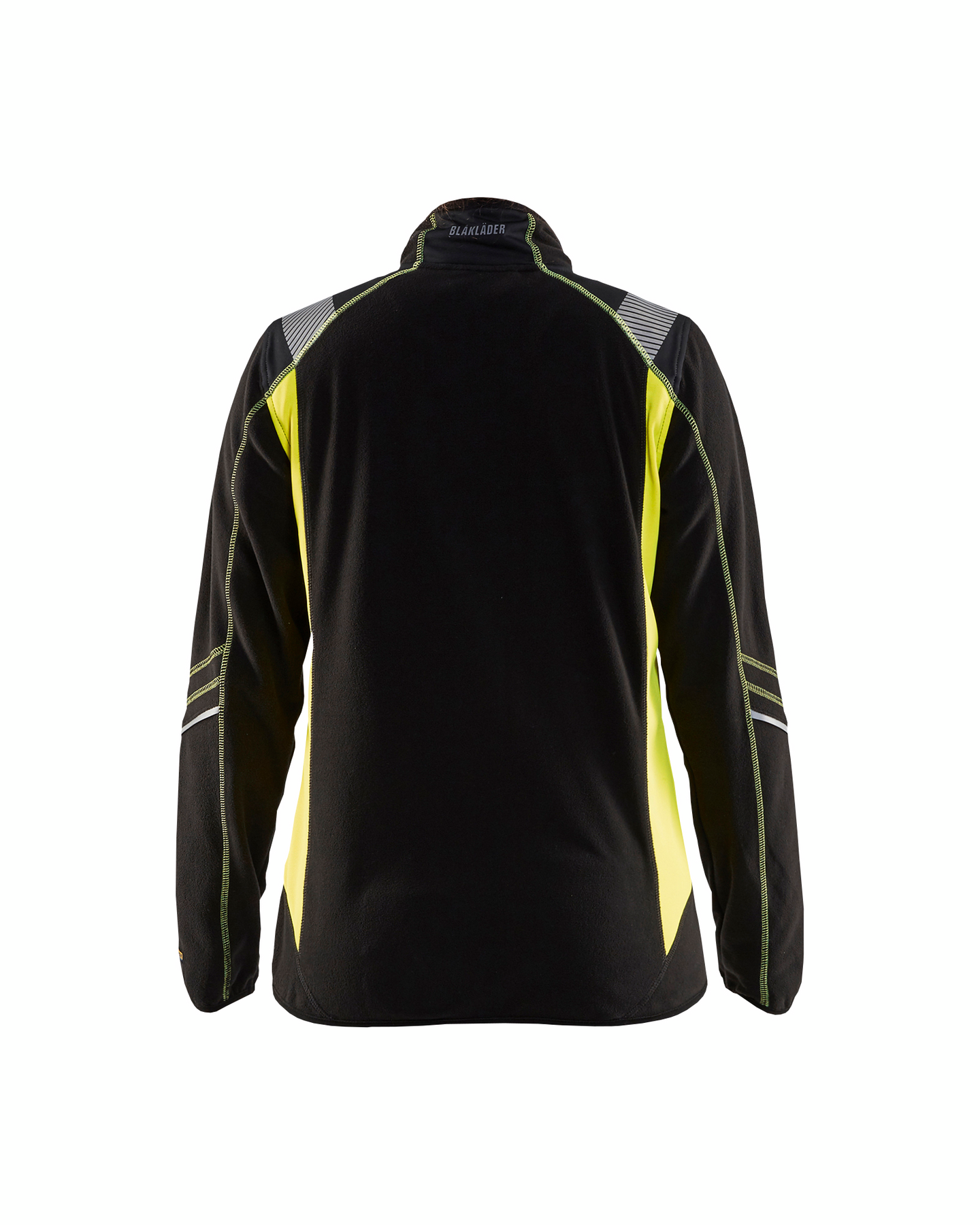 Fleecepusero Blåkläder 497310109933 musta-keltainen naisten